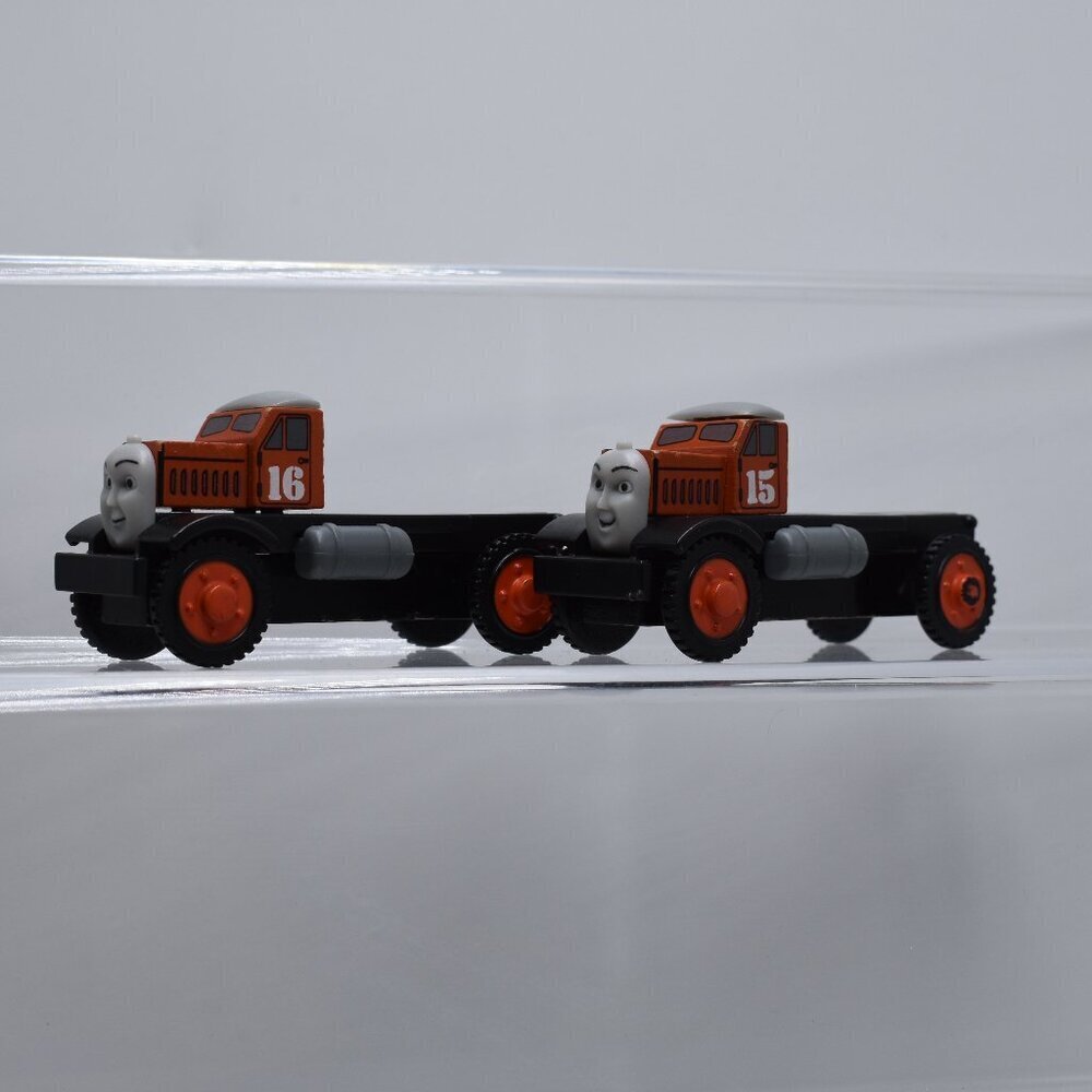 Max 15 and Monty 16 Truck Flatbed NO DUMP BIN Thomas & Friends Wooden Railway